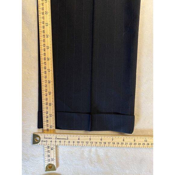 Jos A Bank 41R 32W Navy Blue Pinstripe 2 Piece Suit Jacket Pants Set - Picture 15 of 16